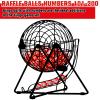 Liliful 100 Pcs Raffle Bingo Ball Set Numbered 101-200 with Easy Read Window, Mini Plastic Balls for Game Night, and Large Group Activities, Red view 4