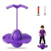 Balance Jumping Ball with Handle, Includes Air Pump, Jumping Toy, Anti-Slip Bounce Board for Indoor Outdoor Use, Low Noise Pogo Stick Alternative for Beginners and Adults (Purple) view 1