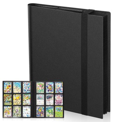 Euqvunn Trading Card Binder, Side-loading Card Album, 24 Pages 432 Pockets Card Folder, Double-sided Storage Card Book Card Collection Binder for TCG,MTG,Sports Cards (black)