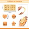 20Pcs Artificial Fake Cookies - 5 Styles Realistic Simulation Biscuits & Crackers Dessert Food Props for Home Kitchen Display, Shop Decoration, Photography Models view 2