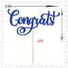 Crseniny 24 Pcs Congrats Cupcake Toppers,Celebration Cupcake Toppers view 2