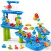 KIZONLY Water Table for Toddlers 1-3 3-5, 5-Tier Water Table for Kids with Sand Beach Toys, Water and Sand Sensory Table Beach Outdoor Birthday Gifts Toys for Kids Toddlers Age 3 4 5 6 7 8 Boys Girls view 1
