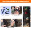 SZHTMZXC 16pcs Climbing Rocks for Kids, Zip line Accessories, Non-Slip Tree Rock Climbing Holds for DIY Indoor and Outdoor Adventure Play, Weatherproof Heavy Duty ABS Plastic & Easy Install Hardware view 2