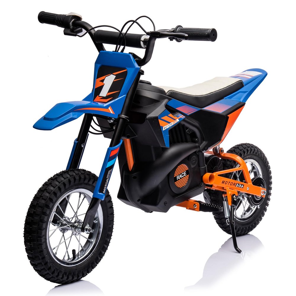 24V Kids Electric Dirt Bike for Ages 8-12 - 250w Motor, Metal Suspension & Air-Filled Tires, Off-Road Motorcycle with Leather Seat & Twist Throttle | Gift for Boys and Girls