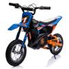 24V Kids Electric Dirt Bike for Ages 8-12 - 250w Motor, Metal Suspension & Air-Filled Tires, Off-Road Motorcycle with Leather Seat & Twist Throttle | Gift for Boys and Girls view 1