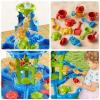 JUKUDAHU 2-Tier Sand and Water Table Toys for Kids Aged 3 4 5 6 7 8, Outdoor Activity Playset Sensory Play Table with Beach Toys Accessories Water Waterfall, Birthday Gifts for Toddlers 3-4 3-5 4-6 view 3