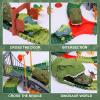 FUNBUD Dinosaur Race Track Toys for Kids - Birthday Gifts for Boys Age 3 4 5 6 7 Year Old, Flexible Race Cars Track Playset with Lights, 280+ PCS Creative view 3
