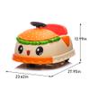 12V Kids Ride on Electric Bumper Car with Parent Remote Control 360 Rotating Toddler Bumper Car with Realistic Hamburger Design, Bluetooth Music LED Lights Anti-Rollover for Ages 2-5 Indoor Outdoor view 3