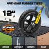 24V Kids Electric Dirt Bike - 250W Electric Motorcycle, 11 Mph Max Speed Electric Motorcycle Mini Bike with Music, 10 Miles Range, Twist Grip Throttle, Metal Suspension, Rubber Tires (Yellow) view 4
