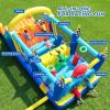 Hapfan Inflatable Obstacle Course Bounce House with Large Dual Slides, Crawl Tunnels, Climbing Wall & Basketball, 19.7ft x 8.3ft Bouncy Castle for Big Kids Aged 3-12, Great for Party, 500lbs Capacity view 2