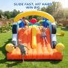 Hapfan Inflatable Obstacle Course Bounce House with Large Dual Slides, Crawl Tunnels, Climbing Wall & Basketball, 19.7ft x 8.3ft Bouncy Castle for Big Kids Aged 3-12, Great for Party, 500lbs Capacity view 3