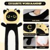 22 inch Black Cat Bee Stuffed Plush Toy, Kitty Stuffed Animals Honeybee Body Pillow, Kawaii Soft Plushie Gfit for Kids Boys Girls, Birthday view 2