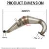 FLMLF Metal Dominator Exhaust Pipe for 1/5 Losi 5ive-t Rofun Kingmotor X2 Fid ROVAN rc car Parts view 2