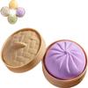2026 New Giant Glitter Dumpling, Giant Dumpling Squishy, Super Mega Rainbow Mystery Dumplings, for Adults & Kids, Anxiety Relief Fidget Toy (Purple) view 1