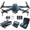 2650 ft Long Range Super Endurance Foldable Drone with Camera for Beginners84 min Flight Time, WiFi FPV Quadcopter with 4K HD Camera, Brushless Motor, Auto Hover, Follow Me (3 Batteries) view 1