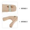 ifundom 6pcs Wooden Play Clips for Kids Montessori Fort Building Clips for Blankets Silk Construction Handmade Imaginative Pretend Play Toy view 4