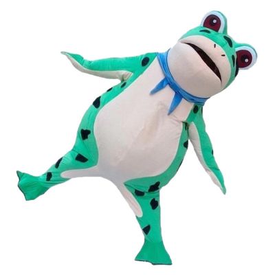 LOLEDGBH Frog Doll Clothing Non Inflatable Adult Children Adult Doll Clothing Plush Headset