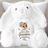 A Cuddle From Heaven - Personalized Stuffed Bunny, Custom Photo Keepsake for Loss of Loved One, Sympathy Gift for Grandkids, Hug From Heaven Keepsake, Grandma's Promise Personalized Stuffed Bunny view 3