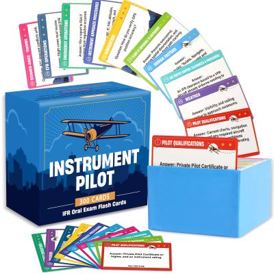 300 Pcs Instrument Pilot IFR Oral Exam Flashcards Covering All Topics Developed Instrument Pilot Oral Exam Guide Ideal for Student Pilots