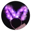 apcans Glowing Bunnies Ears Headbands Decorative Festival Hair Hoop Unique Headpiece for Night Parties and Festivals view 1