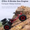 212cc Gas Powered Off-Road Go Kart for Adults, CVT Automatic Transmission, Hydraulic Disc Brakes, 145/70-6 All-Terrain Tires, Heavy-Duty Steel Frame, 600 lb Max Load, Red view 3