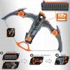 Toy Bow and Arrow for Nerf Gun Bullets, 12-Dart Clip Shot Foam Bullet Toy Archery Set with 36 Foam Darts 1 Goggle and Target, Birthday Gifts Party Game (Grey) view 3