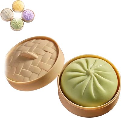 2026 New Giant Glitter Dumpling, Giant Dumpling Squishy, Super Mega Rainbow Mystery Dumplings, for Adults & Kids, Anxiety Relief Fidget Toy (Green)