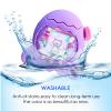 4-in-1 Silicone Case for Tamagotchi Paradise Interactive Virtual Pet, Protective Cover for Electronic Pets with Screen Protector, Lanyard, Top Lid and Button Cap(Purple) view 4