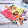 Qudinip Washable Cloth Book, Baby Cartoon Animal Tail Cloth Book, Infant Early Educational Interaction (#1) view 2