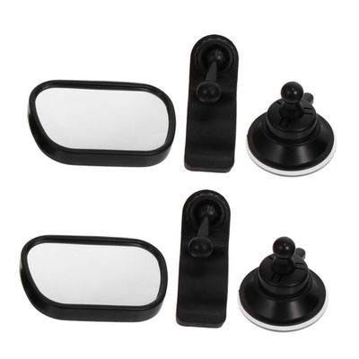 Alasum 2Pcs Car Mirror Rear Facing and Viewing Mirror with 360 Rotation Anti-Shake Wide Angle Automotive Interior for Backseat Safety