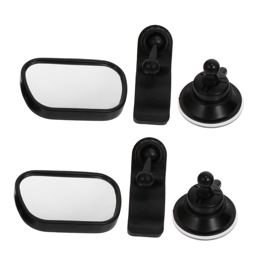 Alasum 2Pcs Car Mirror Rear Facing and Viewing Mirror with 360 Rotation Anti-Shake Wide Angle Automotive Interior for Backseat Safety