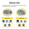 seedpace Super Wings Story Machine for Kids: Screen-Free Player with 5 Story Books, 130 Stories, 712 Minutes, Bluetooth Speaker, Robot Pet, Educational Toy, Learning, Toddlers Gift view 2