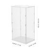 Abaodam Acrylic Display Box for Model Collectibles, Dustproof Showcase White Base, 31X17X14Cm Storage Case for Handmade Figures and Collectible Random Style view 2