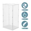 Abaodam Acrylic Display Box for Model Collectibles, Dustproof Showcase White Base, 31X17X14Cm Storage Case for Handmade Figures and Collectible Random Style view 3
