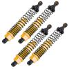 4Pcs 1:10 RC Aluminum Alloy Shock Damper 108004 Upgrade Parts for Truck HSP Redcat Exceed RC (Gold) view 1
