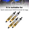 4Pcs 1:10 RC Aluminum Alloy Shock Damper 108004 Upgrade Parts for Truck HSP Redcat Exceed RC (Gold) view 4