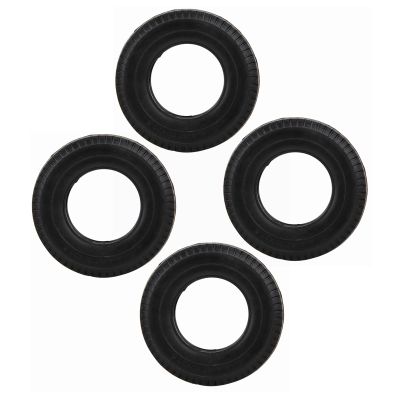 Qiilu High Performance RC Truck Tire 4 PCS Accessories Rubber Car Tire Fit for 1/14 Tractor Black Toys & Games Remote Controlled Vehicles Parts App Controlled