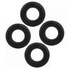 Qiilu High Performance RC Truck Tire 4 PCS Accessories Rubber Car Tire Fit for 1/14 Tractor Black Toys & Games Remote Controlled Vehicles Parts App Controlled view 1