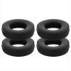 Qiilu High Performance RC Truck Tire 4 PCS Accessories Rubber Car Tire Fit for 1/14 Tractor Black Toys & Games Remote Controlled Vehicles Parts App Controlled view 2