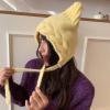 2. Cartoon Pullover Ear Hat for Outdoor Climbing Skiing Winter Headwear Thick Lining Head Cover Cold Weather Ear view 3