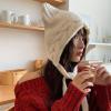 2. Cartoon Pullover Ear Hat for Outdoor Climbing Skiing Winter Headwear Thick Lining Head Cover Cold Weather Ear Gray view 3