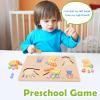 Adena Montessori Number Counting Blocks Wooden Hands Feet Shape Set, 3-4y view 4