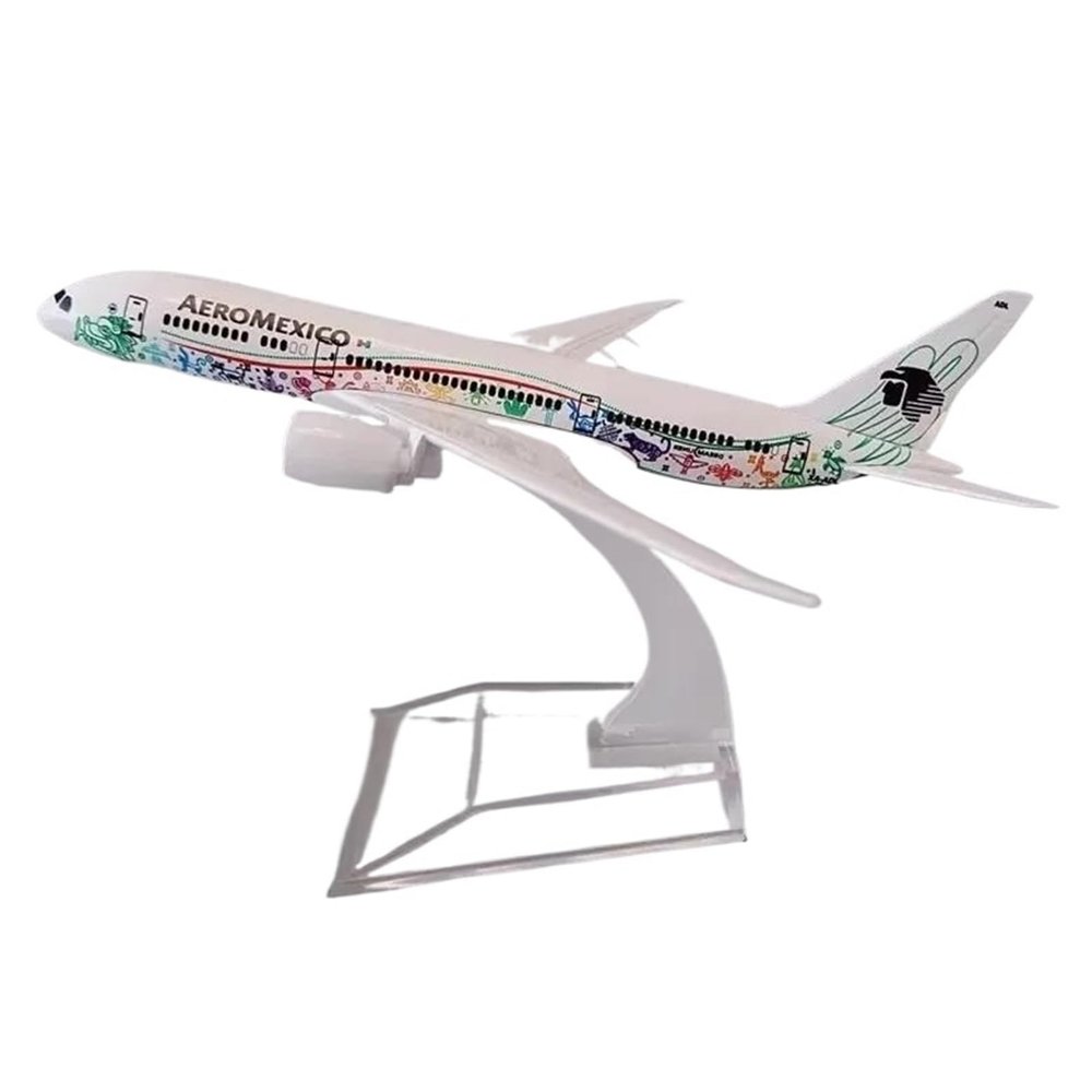 Flying Airplane Model Alloy Metal Mexican Air Aeromeixco B787 Airlines Airplane Boeing 787 Airways Plane Model 1/400 Scale Diecast Aircraft Aviation Airbus