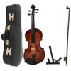 HERCHR 20cm/7.9in Wooden Miniature Violin Model, Mini Musical Instrument Model Ornaments with Box Case Violin Replica Dollhouse Accessories view 3