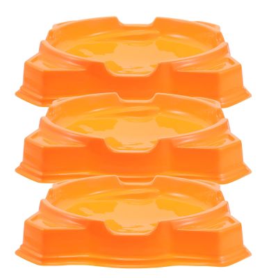 ifundom 3pcs Plastic Gyro Training Plate: Funny Game Board for Interactive Gaming - 34. 5x34cm Portable Round Tray for Gyro Disk Matches