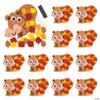 Fun Express 4 1/2" x 3 1/2" Fall Leafy Squirrel Magnet Craft Kit  Makes 12 view 1