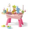 YOKISS Sand and Water Table Toy for Toddlers, 22 Piece Toy Accessories, 4L Large Capacity Basin, Fishing Game/Kitchen Sink Toys, Perfect Summer Gift for Kids Ages 3-8 (Pink) view 1