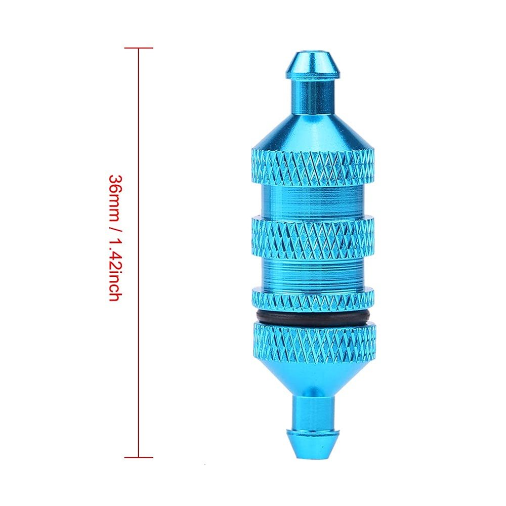 Jonlaki HSP Alloy Aluminum Oil Fuel for /8/10 Scale RC Model Car - Blue Upgrade Part (Blue)