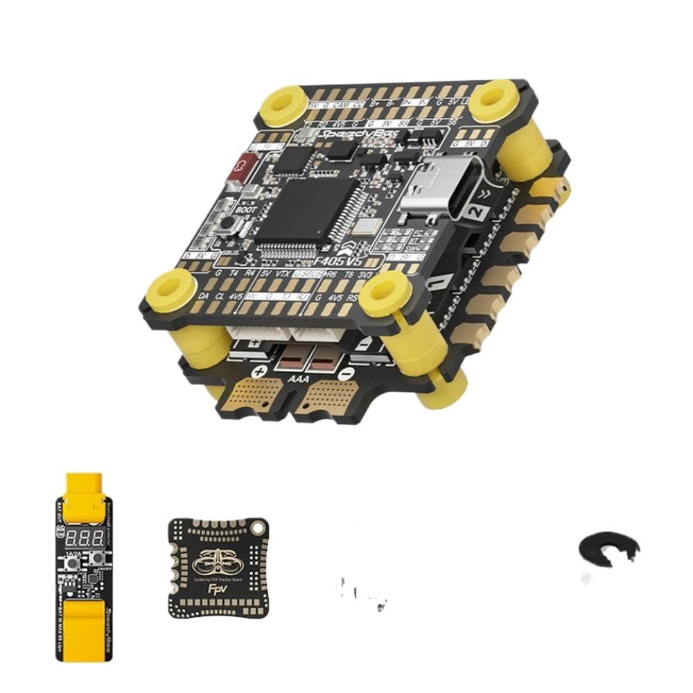 Flight Controller and ESC Stack F405 V5 OX32 55A 30x30 Compatible with DIY FPV Model Aircraft AT7456E(Deluxe Version)