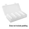 60 Pack Coin Holder with Foam Lined Organizer, Adjustable Plastic Coin Storage Box for 17-40mm Capsules, Scratch Resistant Collection Case Container, 60pcs(A)(A((B) view 3